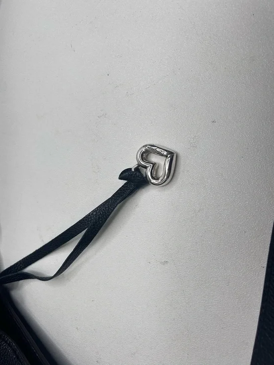 BRIGHTON Interlok Georgia Convertible Hobo BLACK $565 Pebbled Leather Celtic EUC - Picture 8 of 13